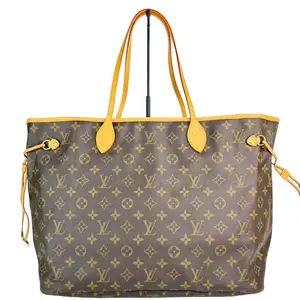 Pre-owned Louis Vuitton Leather Tote Bags GM Neverfull Monogram Canvas Tote Bag
