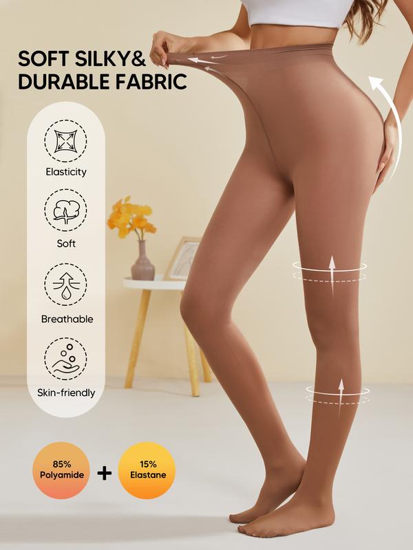 Women's Ultra Sheer Control Top Pantyhose, Fashion Support Stockings, Comfortable & Stylish Design, Perfect for Daily Wear