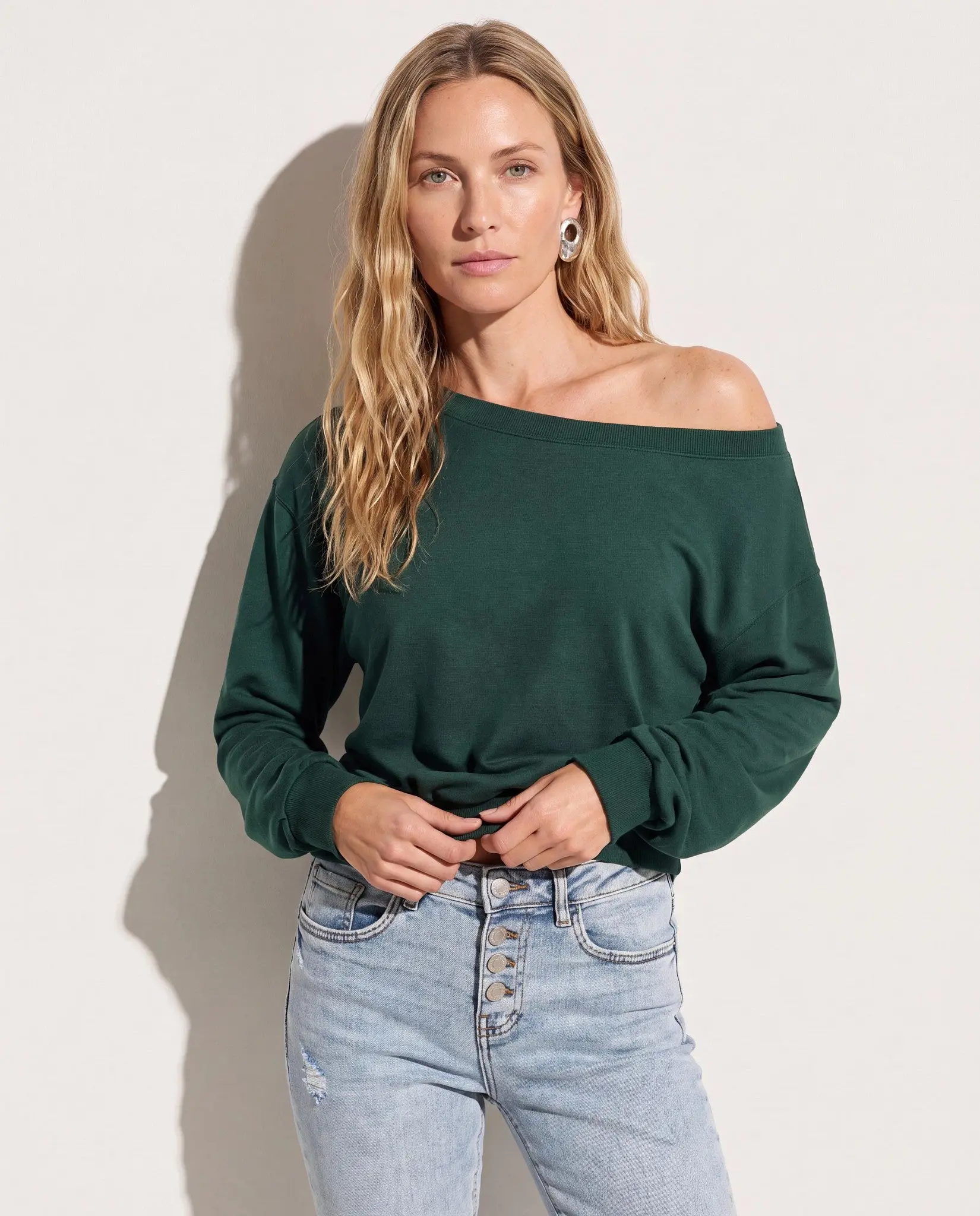 Brooksville One Shoulder Sweatshirt