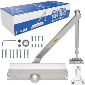 Commercial Door Closer () - Automatic Door Closer - UL Listed Grade 1 ADA Hydraulic Door Closers Certified - FS-6300