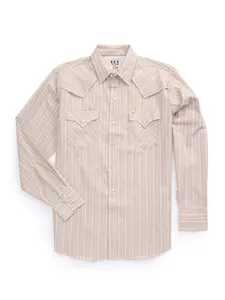 Men's Ely Cattleman Pro Long Sleeve Stripe Vented Western Shirt