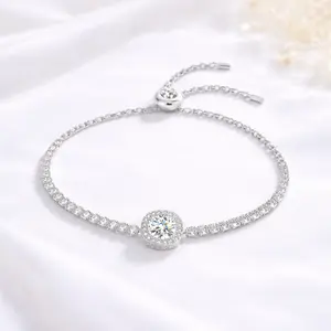 Athena Jewelry Accessories Moissanite Bracelet S925 - Round Cut - Lore Jewelry