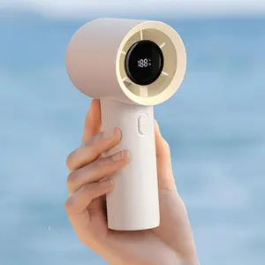 LMMAKE Portable Handheld Fan with 100 Adjustable Wind Speed Settings & Rechargeable USB Battery Digital Display Personal Fan for Travel Camping Outdoor Gifts