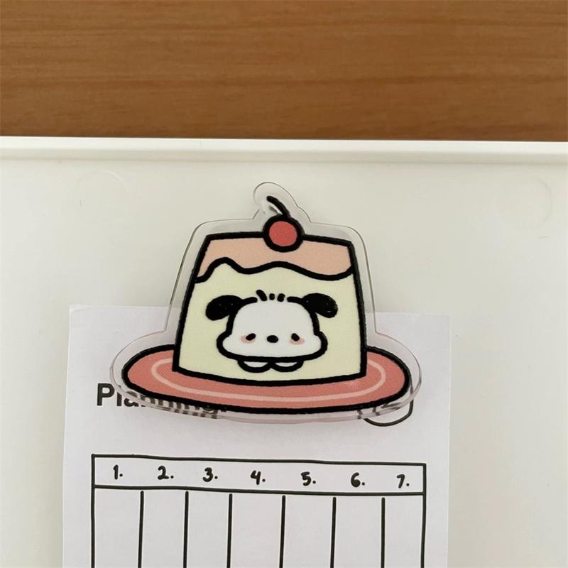 Sanrio Random 1/2/piece Pacha Dog Sealing Clip, High-Value PP Clip, Multifunctional Folder for Girls & Students, Travel Accessories