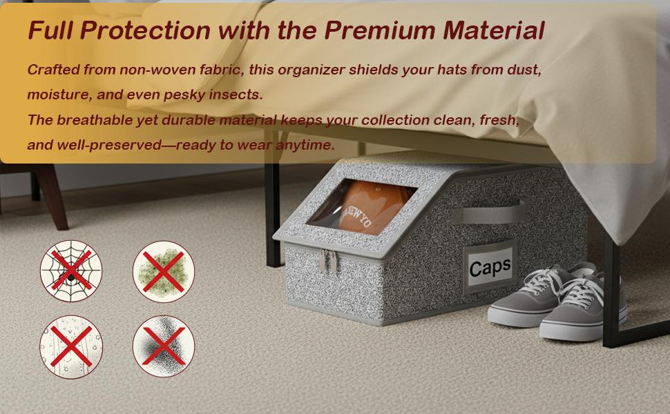 Stackable Hat Storage Boxes – Holds Up to 24 Baseball Caps, Durable Cardboard Organizer with Clear Window, Foldable & Dust-Proof, Space-Saving Closet Organizer for Men & Women – Versatile Storage for Hats, Toys & Accessories Stackable Hat Storage Boxes – Holds Up to 24 Baseball Caps, Durable Cardboard Organizer with Clear Window, Foldable & Dust-Proof, Space-Saving Closet Organizer for Men & Women – Versatile Storage for Hats, Toys & Accessories