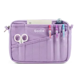 Soolla® Studio Pouch, Lilac Love, Stationery Pencil & Pen Case