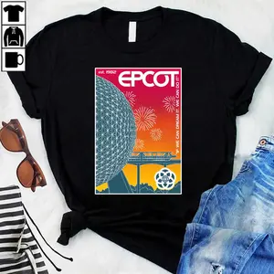 Epcot Center (Retro Rainbow)  T-Shirt