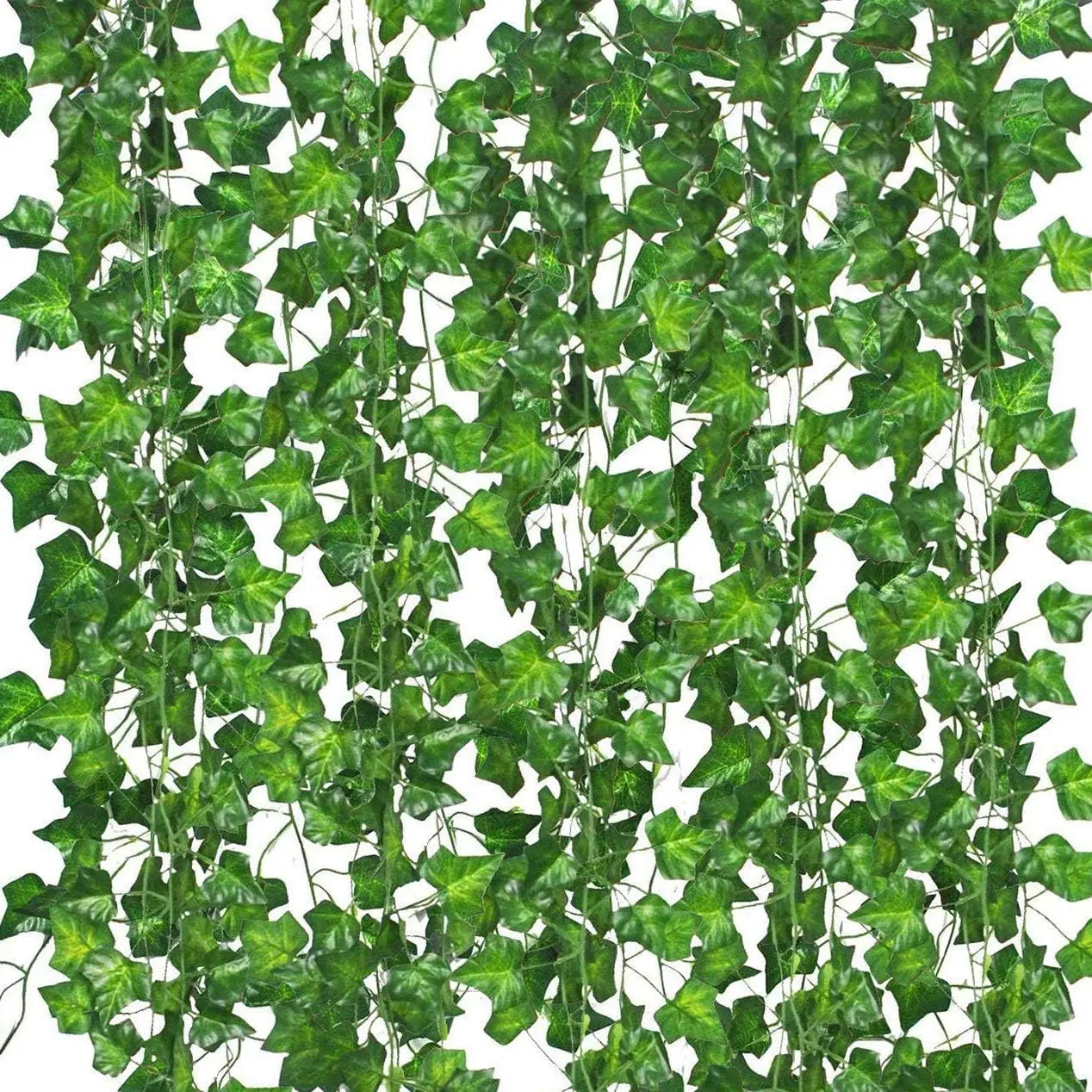 Fake Vines for Room Decor(12 Pack 84 Feet) Aesthetic Artificial Plant Ivy Leaves Hanging Greenery Garlands for Home Bedroom Wall Wedding Christmas Party Office Patio Outdoor Garden Décor