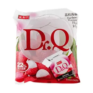 TRIKOFOODS Lychee Konjac Jelly - 22% Real Fruit Juice, Low Calorie, Fat-Free Snack, 265g