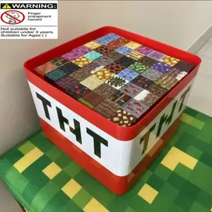 180 Magnetic Blocks Building Set, Educational Free Assembly Scene with Storage Box, Kids Boys Girls Intelligence Puzzle Toy