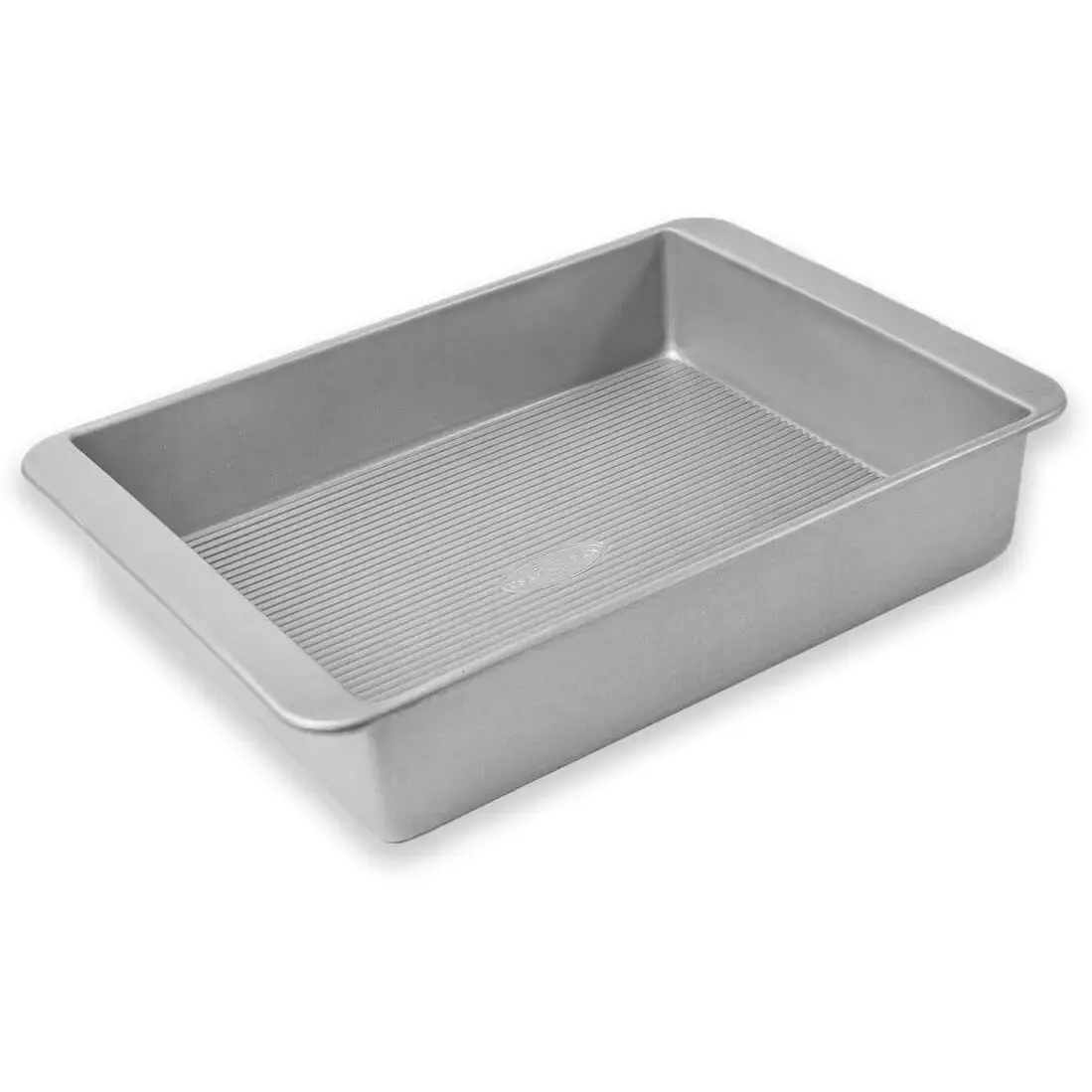 Ridged Silicone Lasagna Pan - FDA Approved Food Grade Kitchen Bakeware, Heat-Resistant Non-Slip Baking Tin with Oversized Handles for Home Chefs
