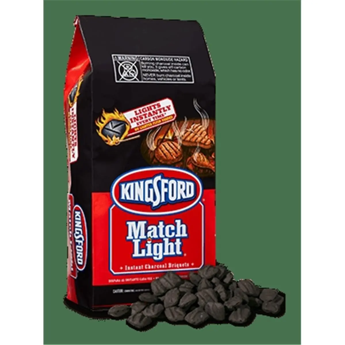 Kingsford Match Light BBQ Charcoal Briquettes, 12 lb Bag, Fast-Lighting Long-Burning Barbecue Fuel for Grilling, Outdoor Camping (Sports & Outdoor Camp Kitchen Supplies)