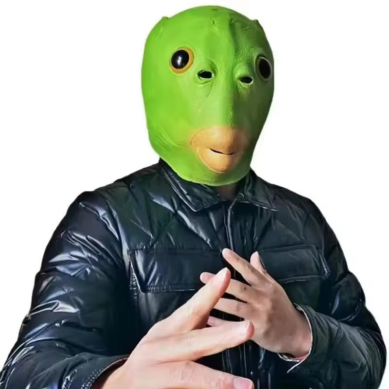 Green Fish Mask Funny Latex Full Head Realistic Masks Fancy Dress for Halloween Carnival Costume Party favor Green Fish Mask Funny Latex Full Head Realistic Masks Fancy Dress for Halloween Carnival Costume Party favor