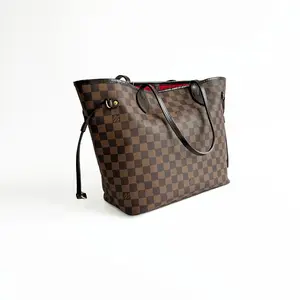 Pre-owned Louis Vuitton Neverfull MM Damier Ebene Canvas Tote Bags CL001