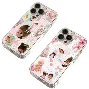Cute M-Monchhichi Phone Cases For iPhone 17 Promax Pro Air 16 Plus 15 14 13 12 Soft Clear Back Transparent Shockproof Protective Cover Protection