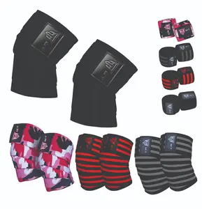 MT Weight Lifting Knee Wraps Fitness Training Straps Power Lifter Gym Men Women