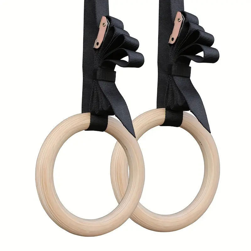 Premium 28mm Nylon Fitness Gym Rings with Adjustable Buckle Straps - Non-Slip Grip for Strength Training, Home Workouts & Full Body Toning