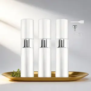3PCS 8ml Adjustable Rotating Glam Perfume Refill Container, Glass-Inner Empty Press Spray Storage Solution for Travel & Home Supplies,summervibes