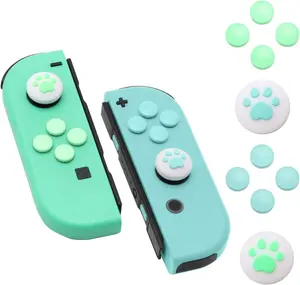 Paw Print Thumb Grip Caps for Nintendo Switch, Button Cap Set for Nintendo Switch Joy-con - Animal Crossing New Horizons Theme