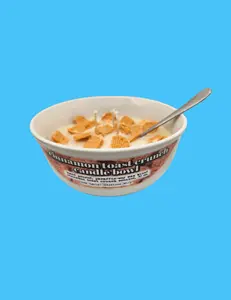 Cinnamon Toast Crunch Cereal Candle Bowl | Large Candle | Cereal Scented