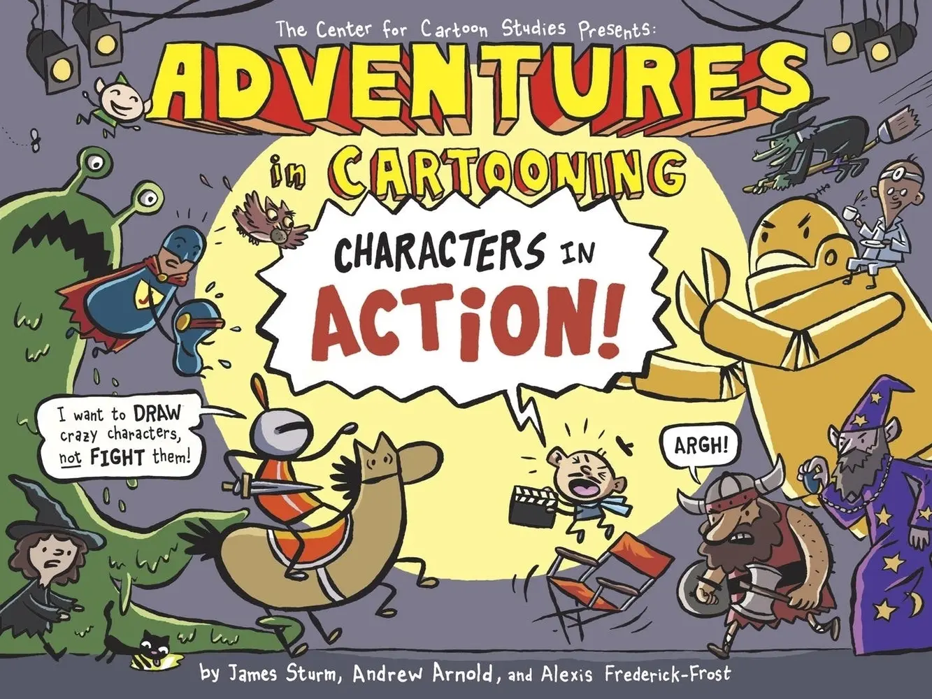 USED Book - Adventures in Cartooning: Characters in Action by Sturm, James (Paperback) - english