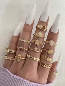 Rings Set –  Knuckle Rings for Women, Stackable Fashion Jewelry
