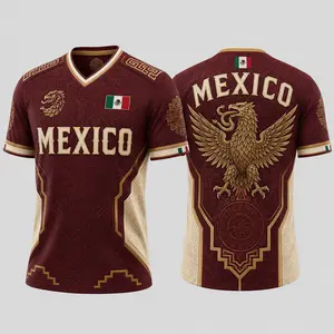 Maroon Heritage Wing Athletic Jersey, Golden Bird Graphic Sports Shirt, Ancient Pattern Performance Tee, Burgundy Cream Game Day Top, Cultural Pride Activewear, Festival Style Fan Apparel Gift