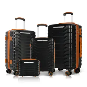 UUH luggage sets(4pcs/7pcs/8pcs/9pcs) with TSA Locks - suitcase for travel, Hardshell Luggage TSA Lock Spinner Wheels Hardshell Lightweight