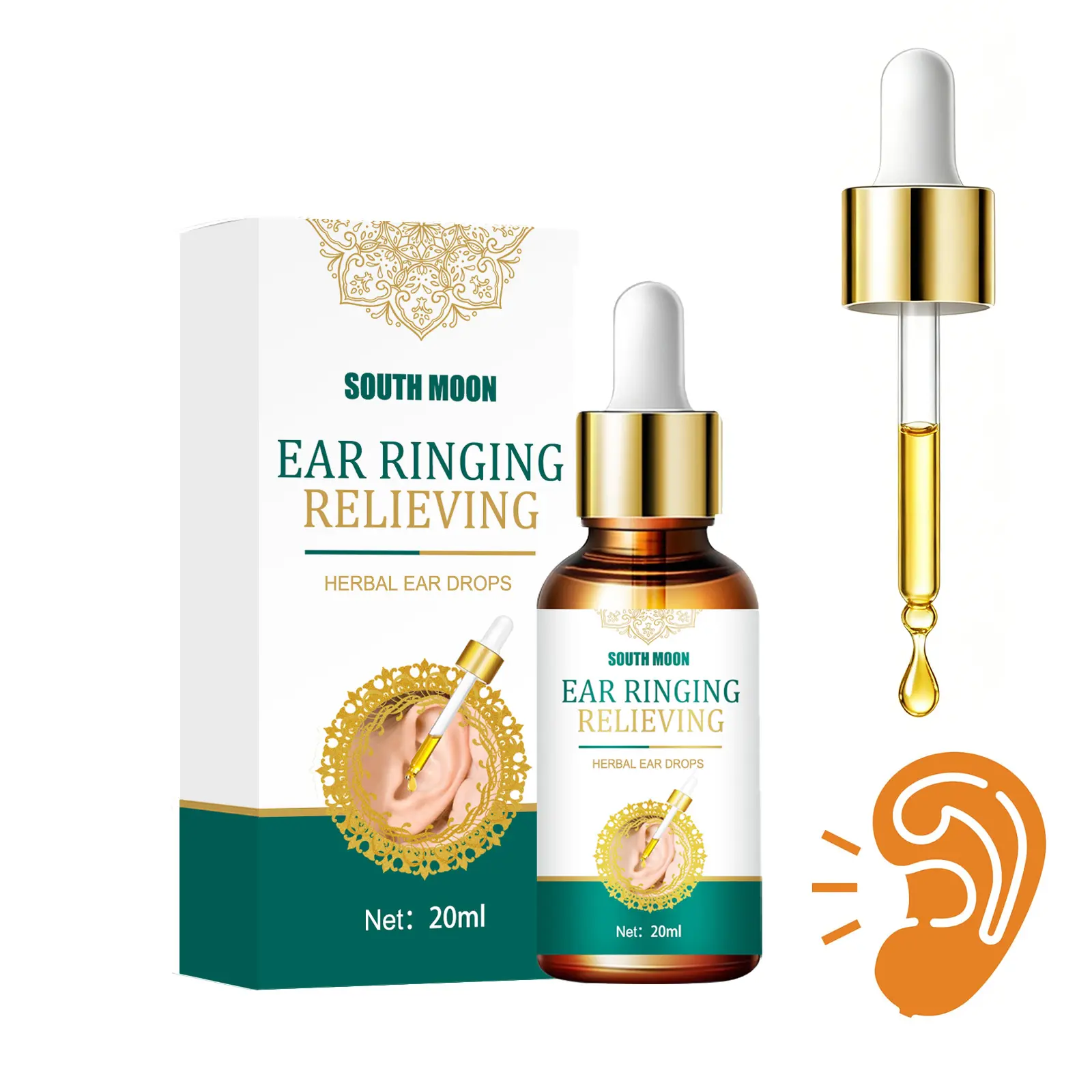 Ear Care Drops for Daily Ear Hygiene Helps Soothe Itchy Ears and Maintain Ear Cleanliness-20ml