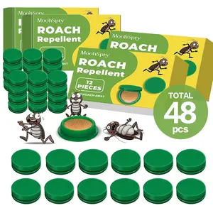 Odorless & No-Mess Household Essential MoonSpry Cockroach Gel Bait, Multi-Surface Safe for Home Kitchen Dorm, Fast Indoor Outdoor Pest Control powerful traps roaches Station Indoor-Outdoor