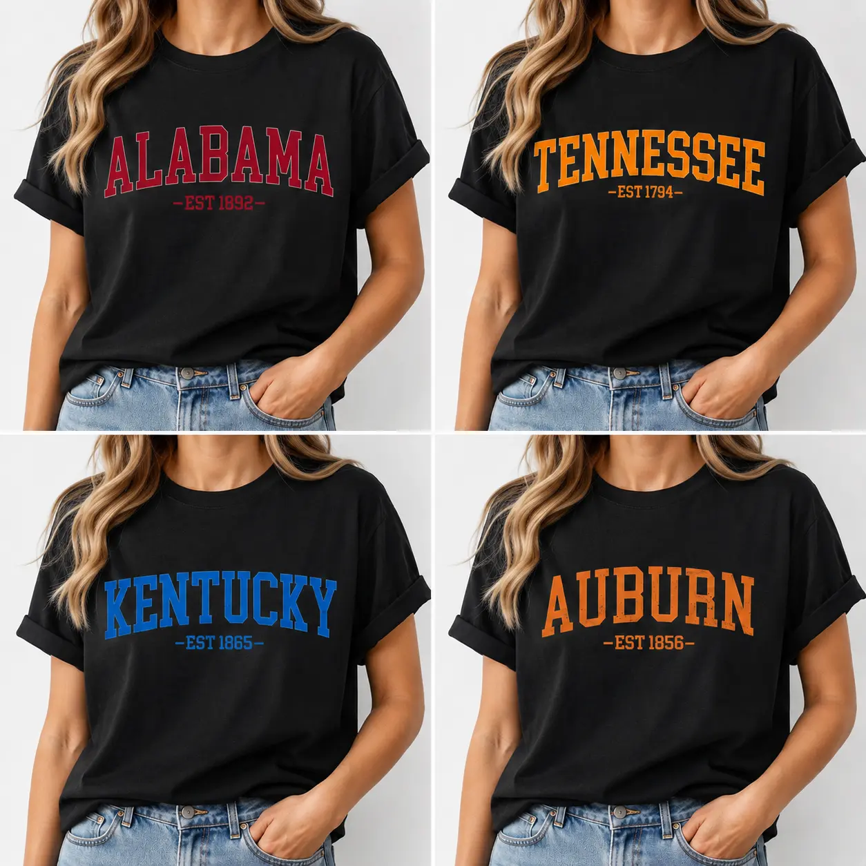 Vintage Varsity State T-Shirt, Distressed Athletic Graphic Tee, Unisex Campus Casual Shirt, Back to School Gift Outfit
