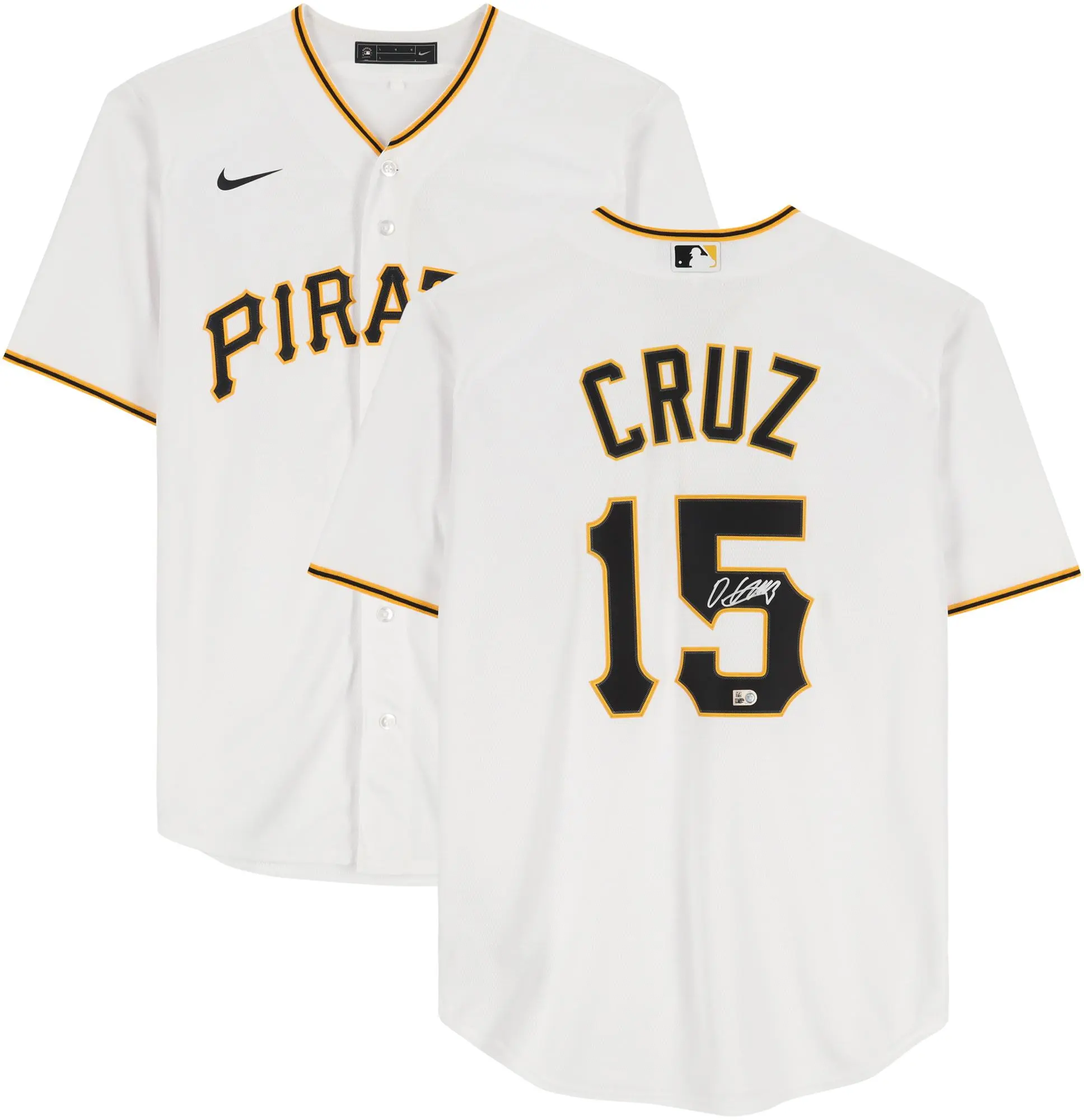 Oneil Cruz Pittsburgh Pirates Autographed White Nike Replica Jersey - Fanatics Authentic Certified