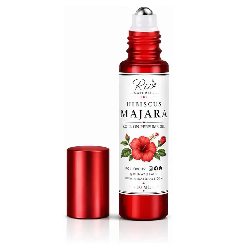 Women's Hibiscus Majara Roll-On Fragrance Oil - 100% Pure, Floral Fruity Fragrance, 10ML Liquid Perfume Bottle, Long-Lasting