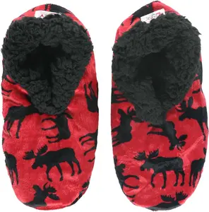 Lazy One Fuzzy Feet Slipper Socks for Women, Cute Fleece-Lined House Slippers, Non-Skid Slipper Socks