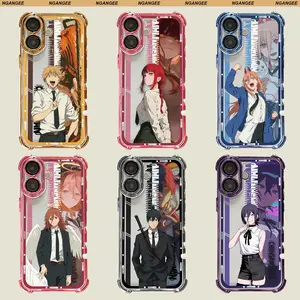 Chainsaw Anime-Style Case for iPhone 17,16,15,14,13,12,11,Pro,Max,Plus Phone Cover