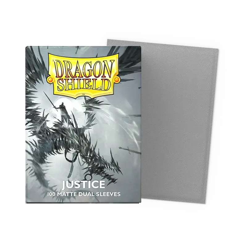 Dragon Shield Justice Matte Dual Sleeves – Collectible Card Game Protection Accessory