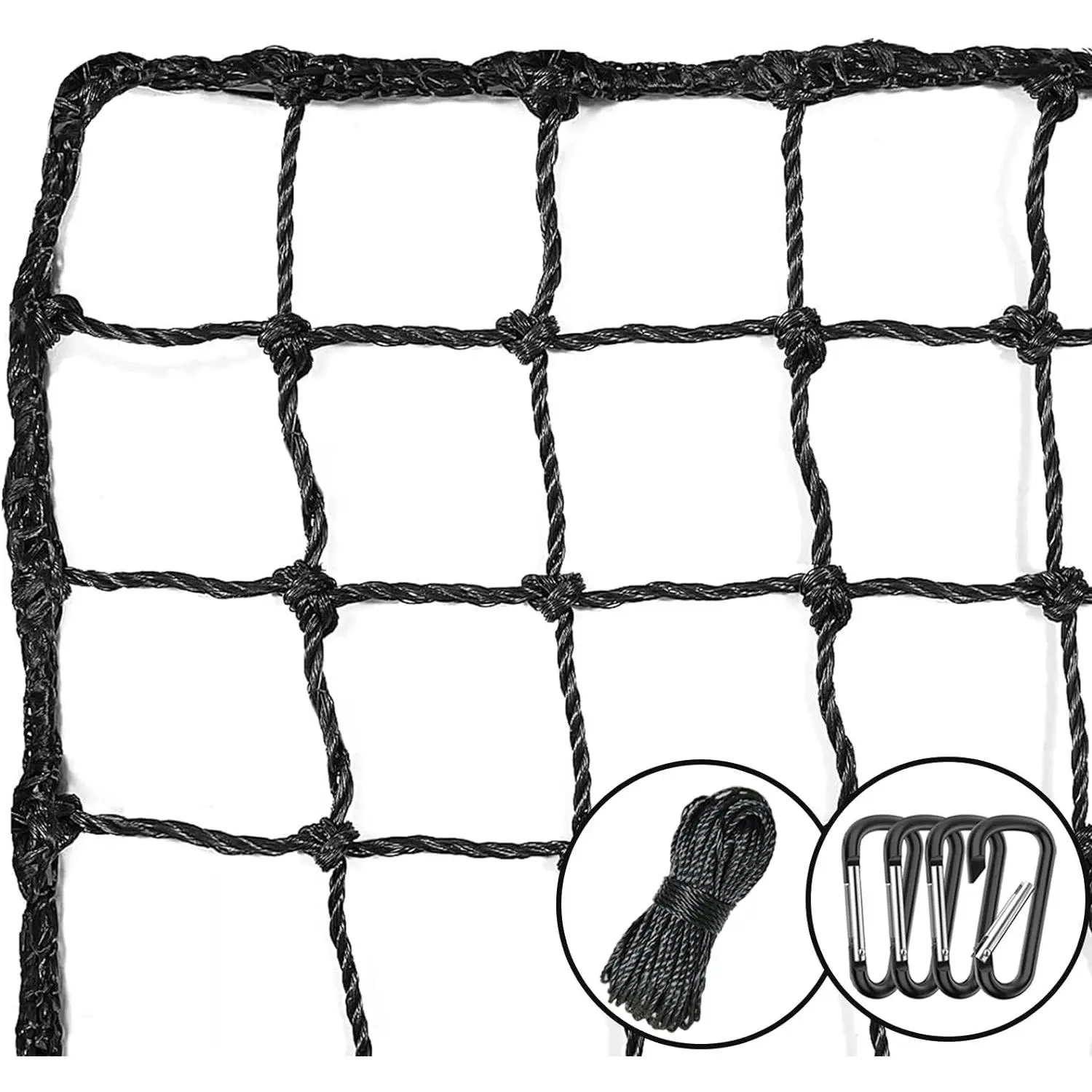 Baseball Softball Backstop Nets, Net, Netting Barrier, Netting for Backyard,Twisted Knotted PE Net