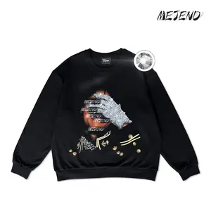 MeJend Unisex Graphic Tees, Mens shirt Casual Crewneck Top, Summer Streetwear Oversized Rhinestone Tshirt, Comfort Womenswear Shortsleeve shirt men gifts Gamis Tropical