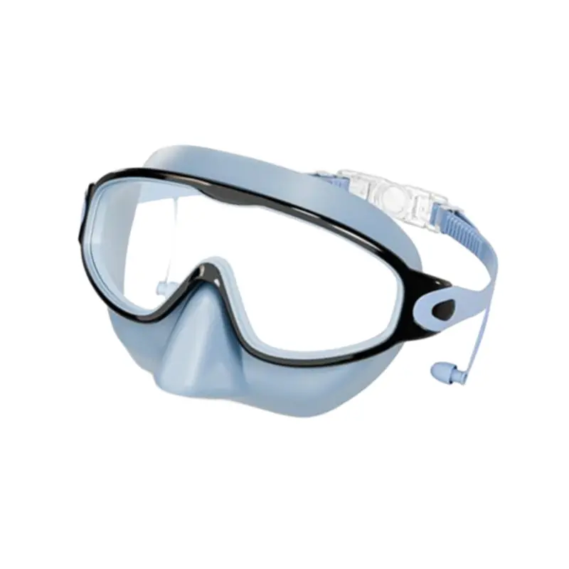 Black, blue, transparent color (box)