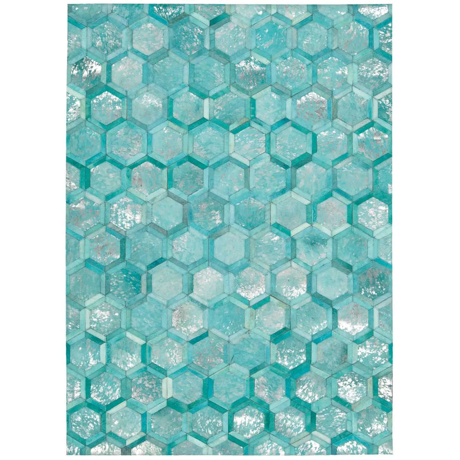 Michael Amini City Chic MA100 Turquoise Contemporary Woven Rug