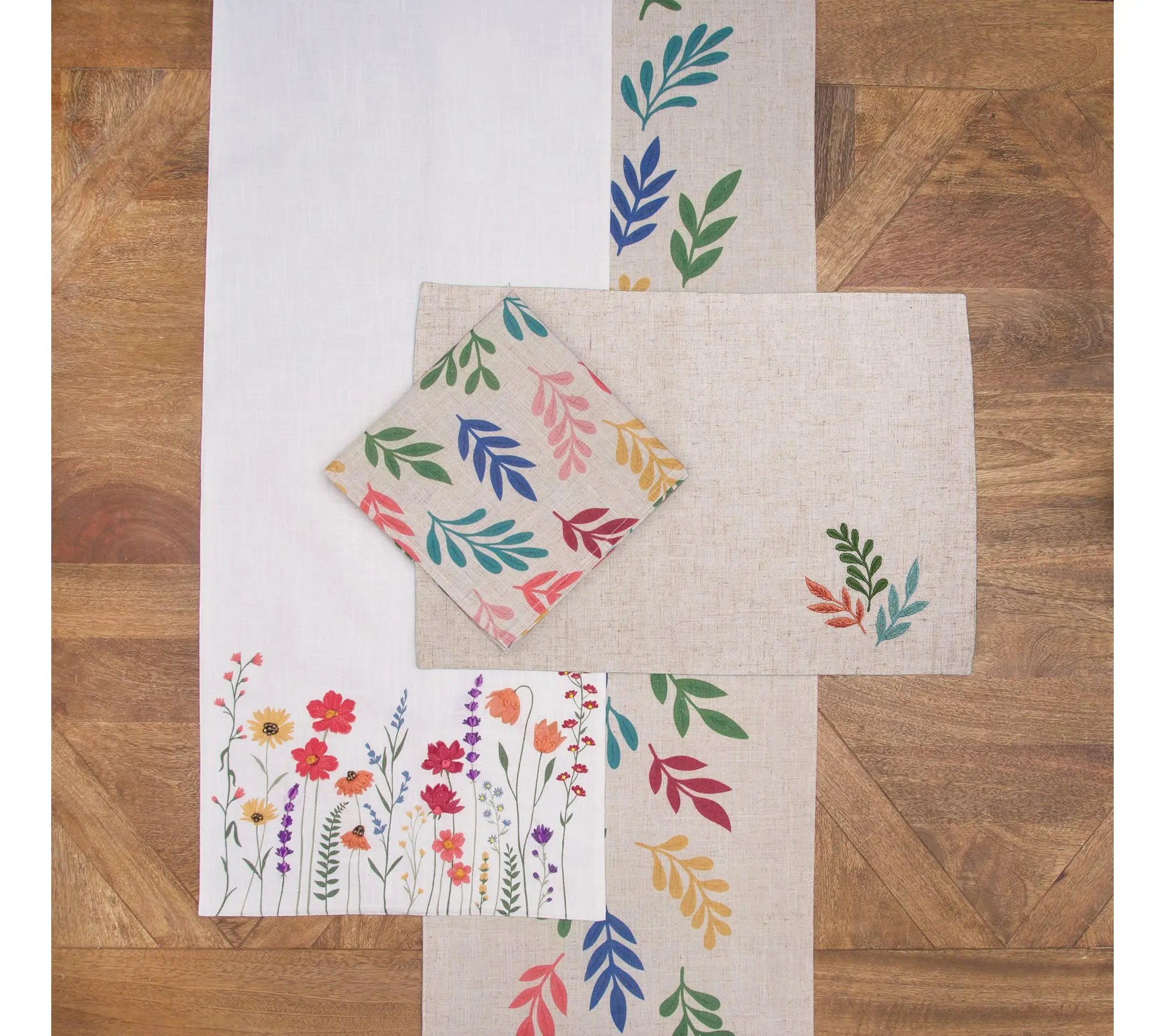 Springtime Blooms Napkins Set of 6 by Valerie