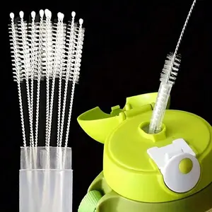 Cup Straw Cleaning Brush, Reusable Straw Cleaner Fits 40/30/20 Oz Tumblers, 10mm Diameter Pipe Cleaner Suitable For Water Bottles And Straws, For Outdoor, Camping