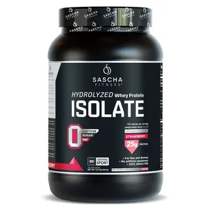 SASCHA FITNESS Hydrolyzed Whey Protein Isolate | Strawberry SASCHA FITNESS Hydrolyzed Whey Protein Isolate | Strawberry