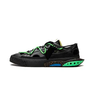Blazer Low "Off-White - Black / Electro Green" DH7863 001