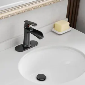 Nowadays Waterfall bathroom faucet, single handle bathroom sink faucet