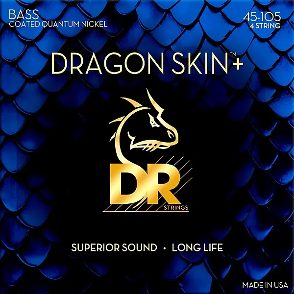 DR Strings DRAGON SKIN + Bass Strings 4 string 45-105