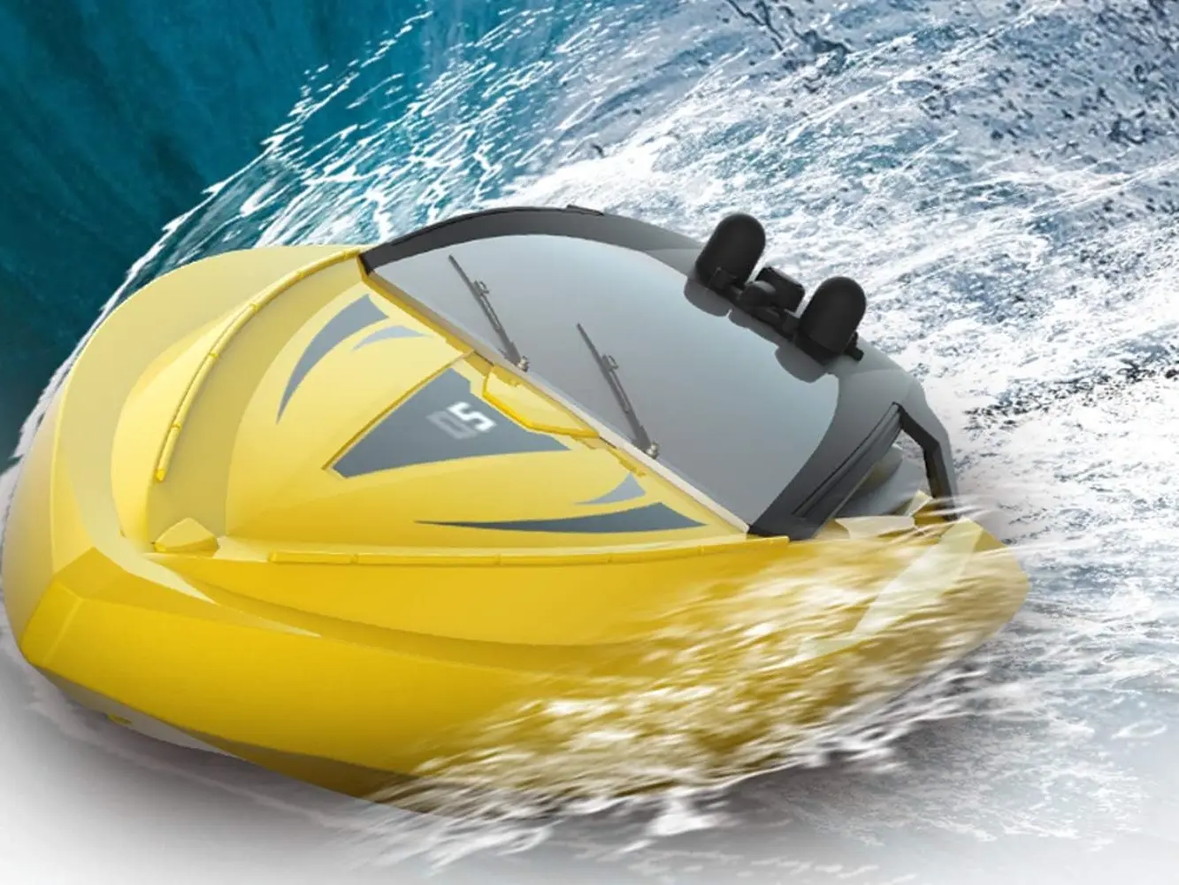 Q5 Mini Boat 2.4Ghz RC Racing Boat Remote Control Dual Motor Yacht Pool Toy Ship