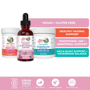 MaryRuth's Women's Daily Wellness & Probiotic Support Bundle - Women's Wellness Drops 1 oz - 3-in-1 Daily Women's Health 30 ct - 3-in-1 Gas & Bloat Probiotic Powder 0.5 oz