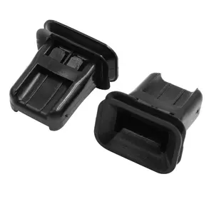 2pcs Universal Black Car Rear Seat Panel Plastic Rivet Clips Fasteners Retainers 40x38mm