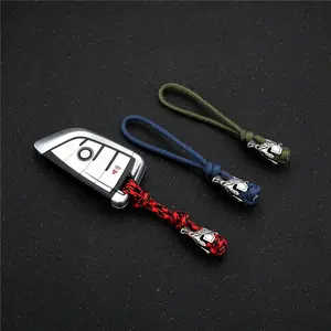 MKENDN  Vikings Spartan Outdoor Umbrella Rope Car Keychain Climb Keychain Survival Cord Backpack Buckle